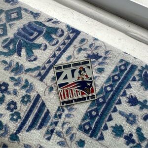 New England Patriots 40th Anniversary Pin